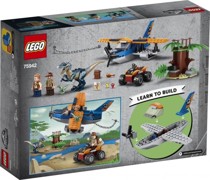 75942 LEGO JURASSIC WORLD – Velociraptor: Záchranná mise