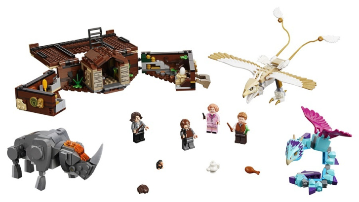 75952 LEGO FANTASTICKÁ ZVÍŘATA - Mlokův kufr plný kouzelných tvorů