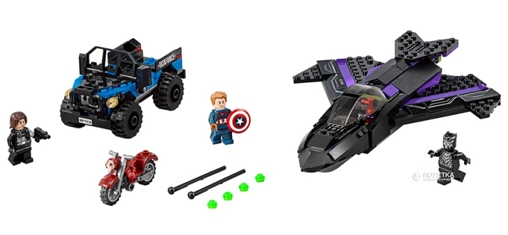 76047 LEGO SUPER HEROES - Pronásledování Black Pantherem