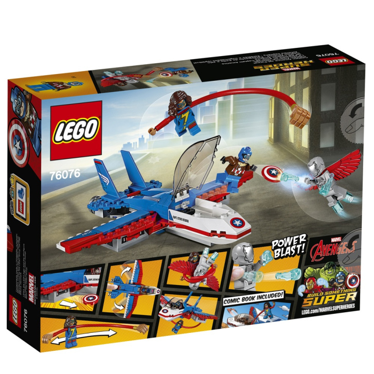 76076 LEGO MARVEL SUPER HEROES - Kapitán America a honička ve stíhačce