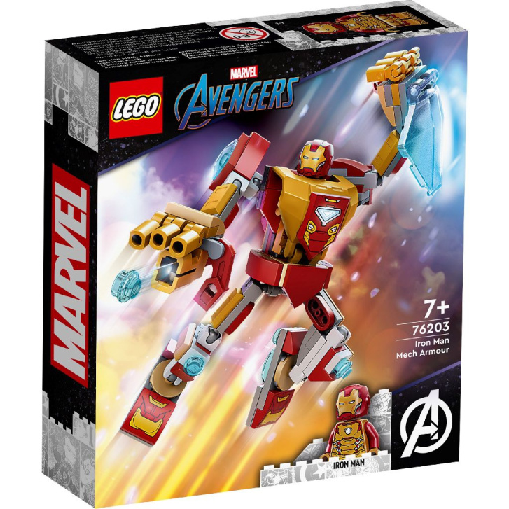 76203 LEGO MARVEL AVENGERS – Iron Manovo robotické brnění