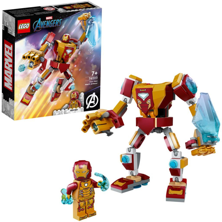 76203 LEGO MARVEL AVENGERS – Iron Manovo robotické brnění