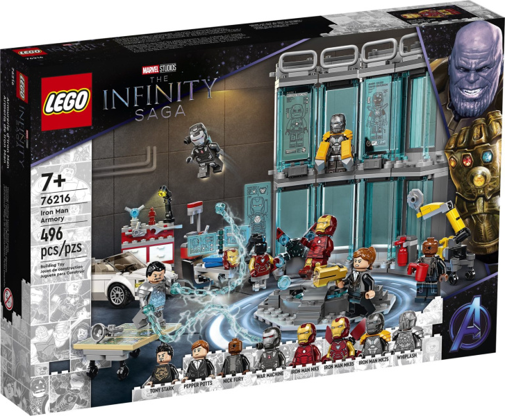 76216 Lego Marvel - Zbrojnice Iron Mana