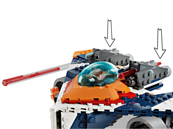 76278 Lego Marvel - Rocketův tryskáč Warbird vs. Ronan