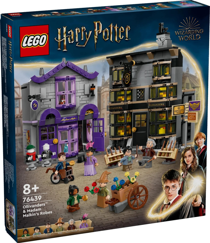 76439 Lego Harry Potter – Ollivanderův obchod a Obchod madame Malkinové