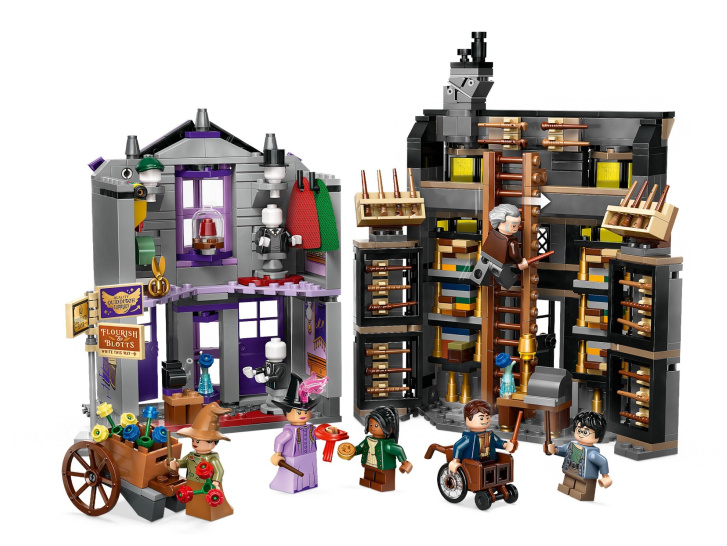76439 Lego Harry Potter – Ollivanderův obchod a Obchod madame Malkinové