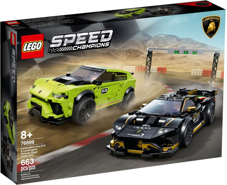 76899 LEGO SPEED CHAMPIONS - Lamborghini Urus ST-X a Lamborghini Huracán Super Trofeo EVO