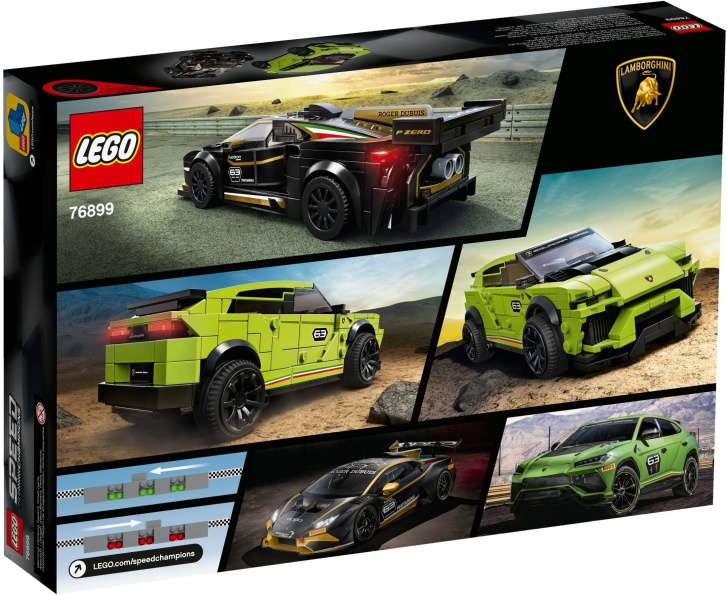 76899 LEGO SPEED CHAMPIONS - Lamborghini Urus ST-X a Lamborghini Huracán Super Trofeo EVO