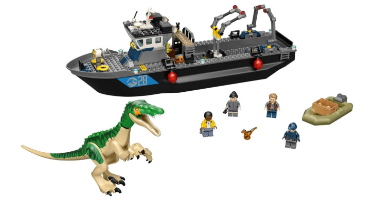 76942 LEGO JURASSIC WORLD – Útěk baryonyxa z lodě