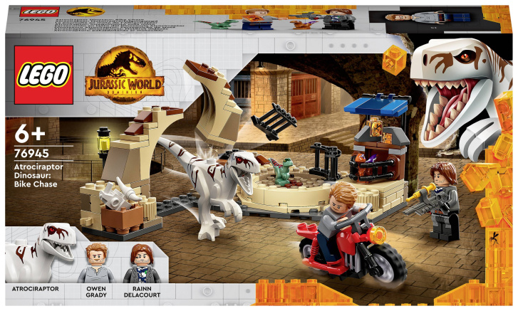 76945 Lego Jurassic World- Atrocirapter: Naháněčka na Motorce