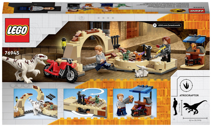 76945 Lego Jurassic World- Atrocirapter: Naháněčka na Motorce