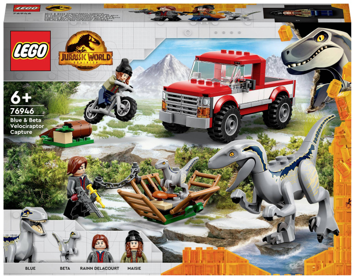 76946 Lego Jurassic World- Chytání Velociraptorů Blue a Bety