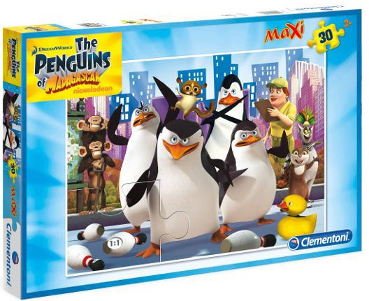 Puzzle Maxi 30 - Tučňáci z Madagaskaru