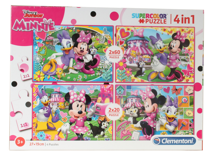 Puzzle Minnie Supercolor 4v1