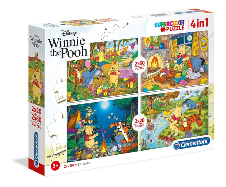 Puzzle Winnie The Pooh Supercolor 4v1