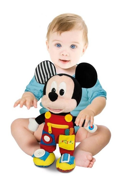 Disney Baby - Plyšový Mickey s kapsami