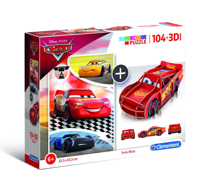 Puzzle 104 + 3D – Disney Cars