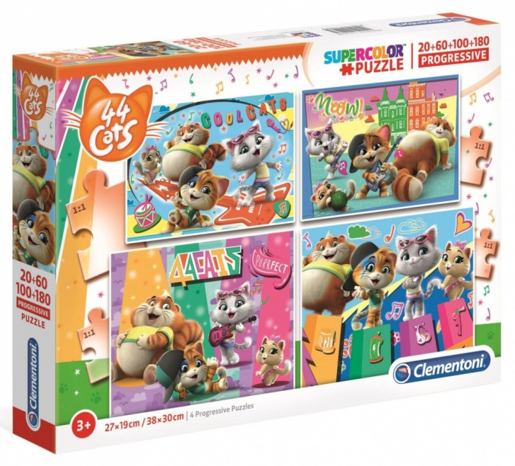 Puzzle 4v1 – Koťátka