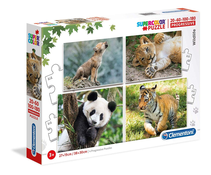 Puzzle 4v1 - Divoká zvířata