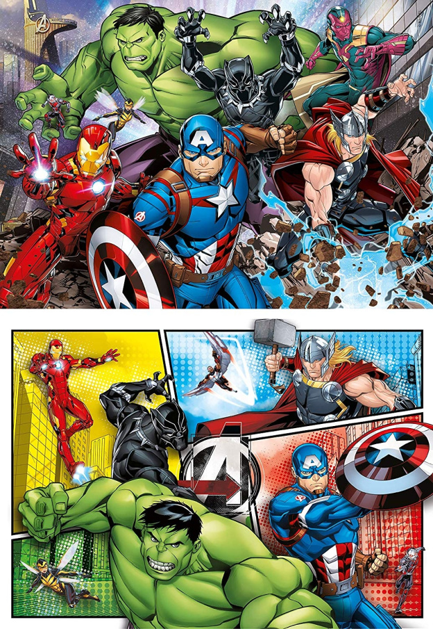 Puzzle 2x60 SuperColor - Avengers