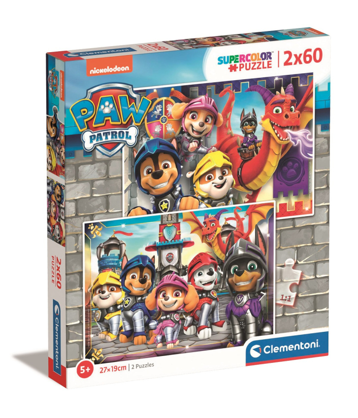 Puzzle 2 v 1 - Paw Patrol - Rytíři