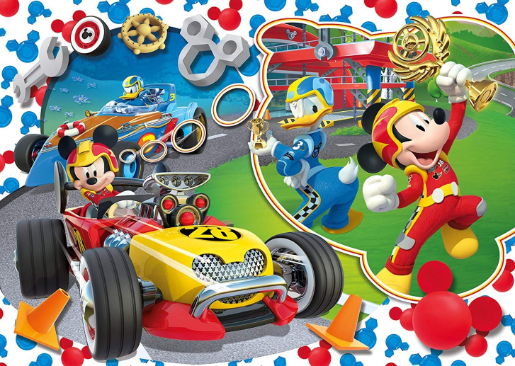 Puzzle Mickey a závodníci - Závod