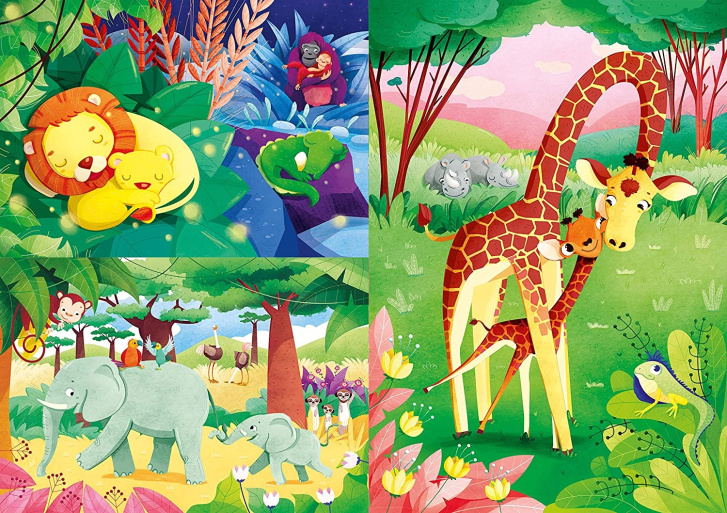 Puzzle 3x48 SuperColor – Džungle