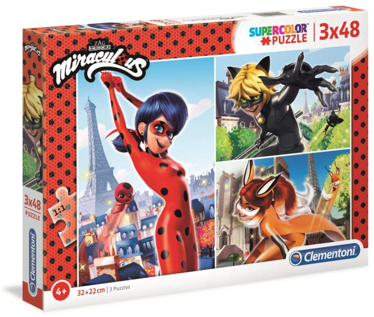 Puzzle 3 x 48 – Miraculous