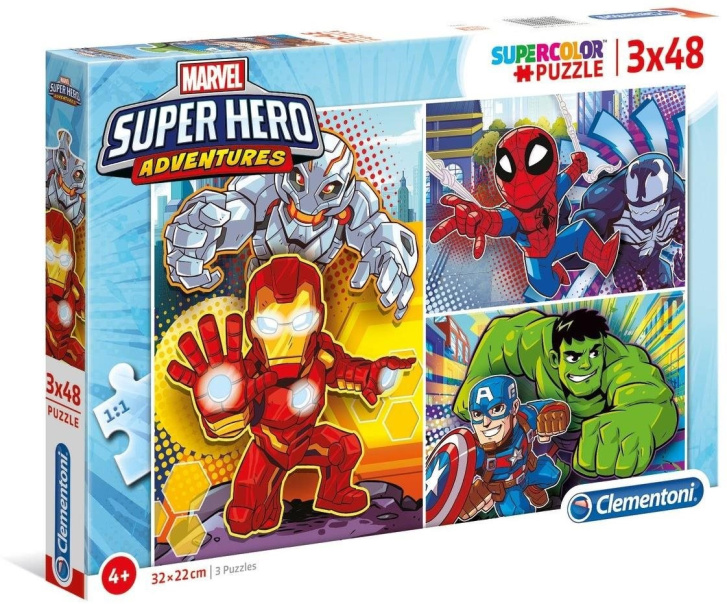 Puzzle 3x48- Marvel Superhrdinové