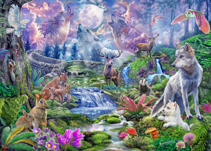 Puzzle 3000 - Lesní Život