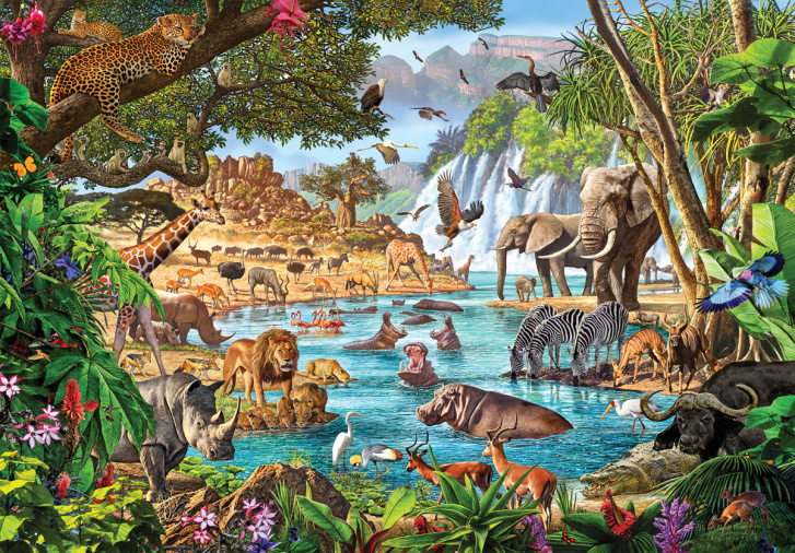 Puzzle 3000 – Napajedlo v Africe