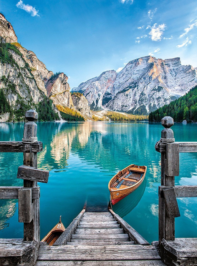 Puzzle 500 - Jezero Lago di Braies