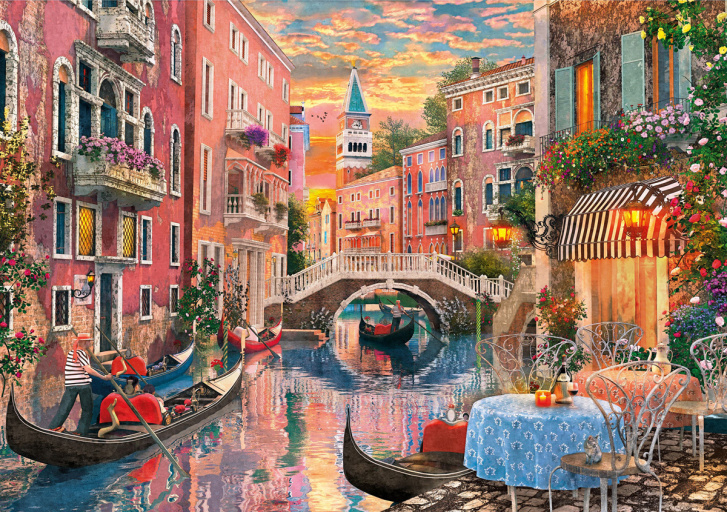 Puzzle 6000 - Benátský západ slunce