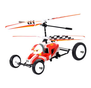 RC J-Kart - Autíčko a vrtulník 2 v 1