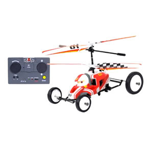RC J-Kart - Autíčko a vrtulník 2 v 1