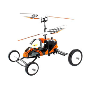 RC J-Kart - Autíčko a vrtulník 2 v 1