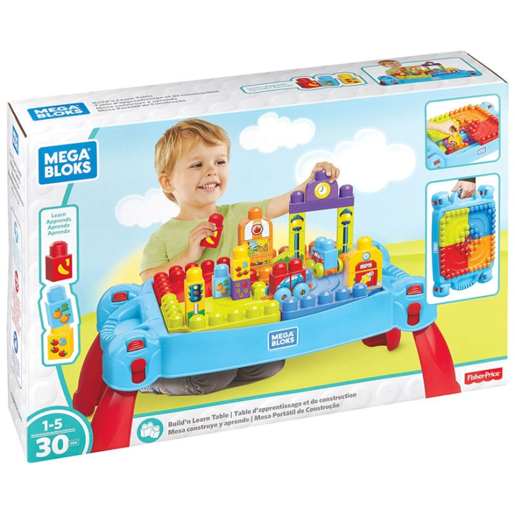 Mega Bloks - Hrací stoleček stavěj a uč se