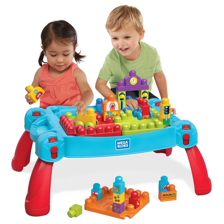 Mega Bloks - Hrací stoleček stavěj a uč se