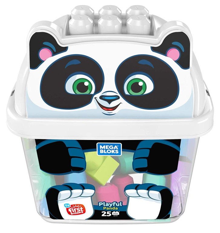 Mega Bloks - Kbelík s kostkami panda