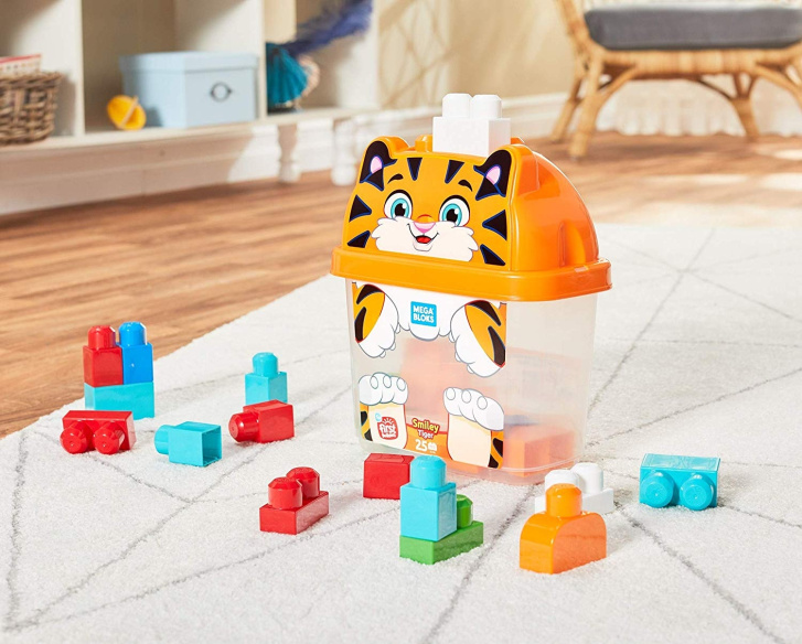 Mega Bloks – Kyblík s kostkami Tygr