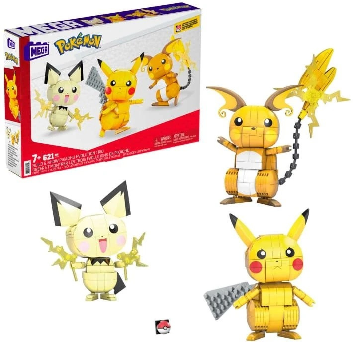 Mega Construx – Pikachu Evolution Trio