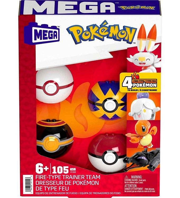 Mega Construx – Pokémon Ohnivý tým trenérů