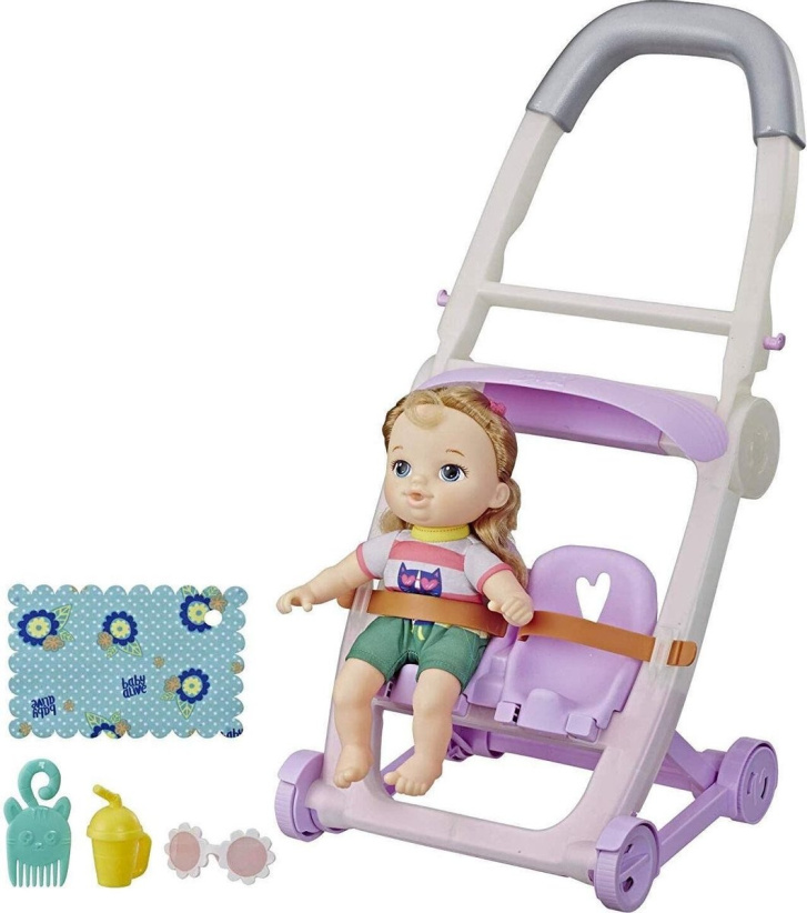 Baby Alive Littles- Panenka s kočárkem