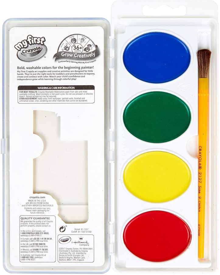 Crayola – 4 vodové barvy