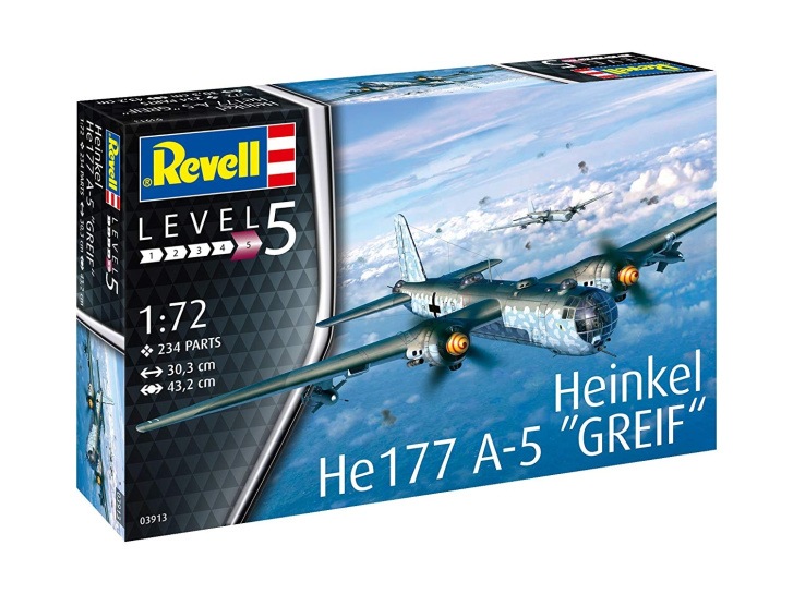 Revell – Letadlo Heinken HE 177 A-5 Greif 1:72