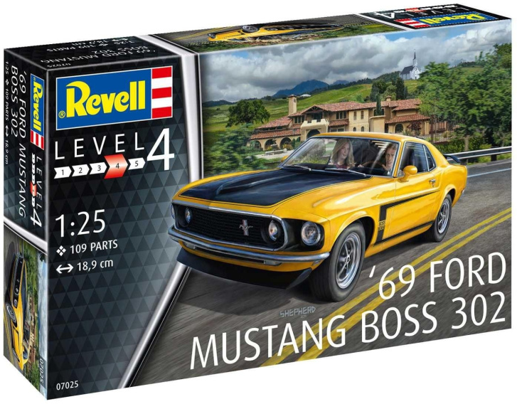 Revell – 69 Ford Mustang Boss 1:25