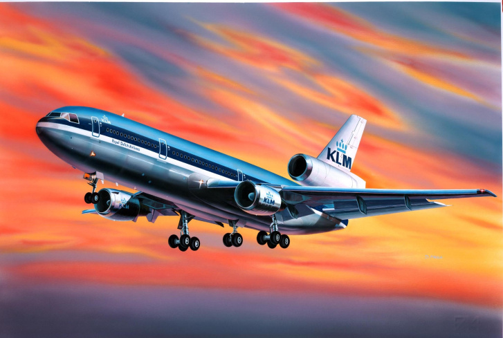 Revell - letadlo 04211 - McDonell Douglas DC-10 'KLM'