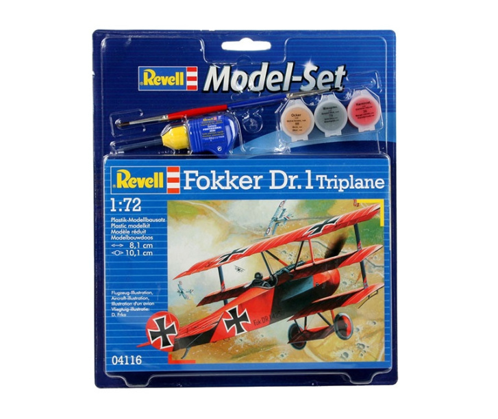 Revell -Lletadlo 64116 FOKKER DR.1Triplane (1:72)