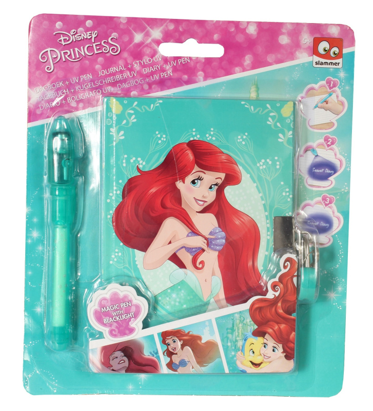 Disney Princess - Denník s UV perem