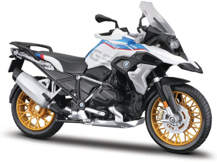 Motorka BMW R1250 GS s podstavcem